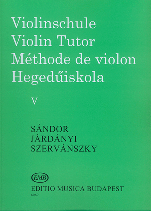 Book cover for Violinschule - Violin Tutor - Méthode de Violon V