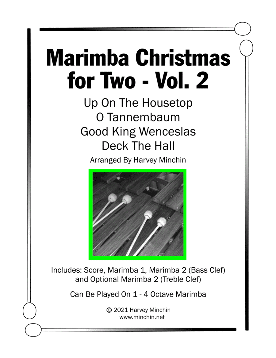 Marimba Christmas For Two - Vol 2 Marimba scores gallery preview page 1