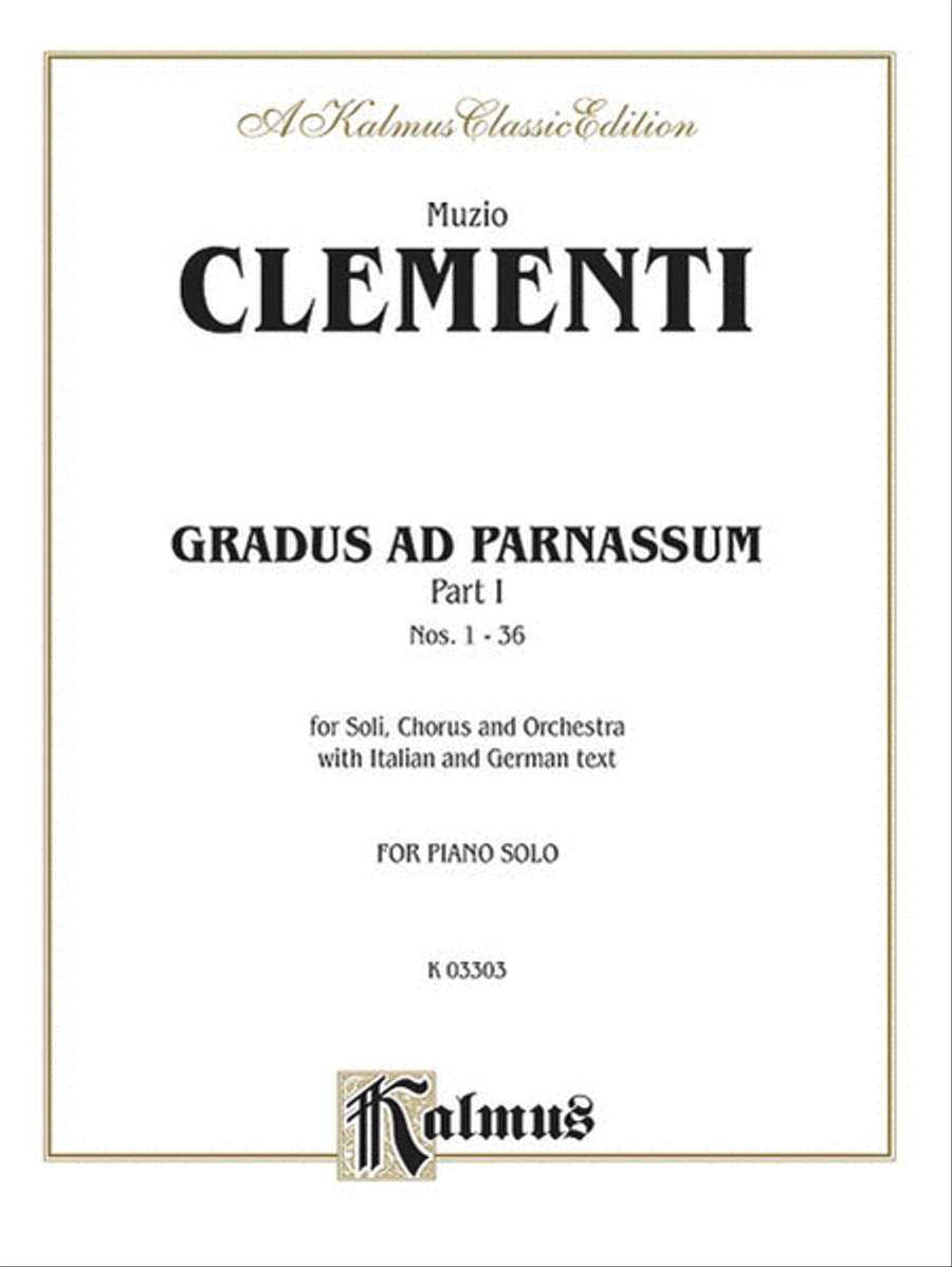 Gradus ad Parnassum, Volume I Piano Method scores gallery preview page 1
