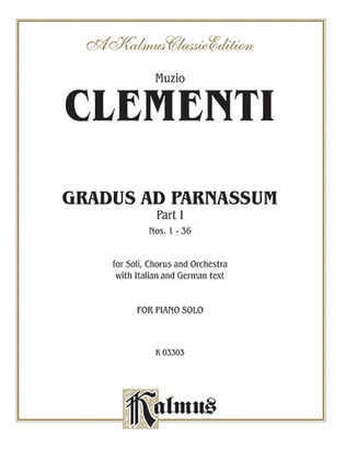 Book cover for Gradus ad Parnassum, Volume I