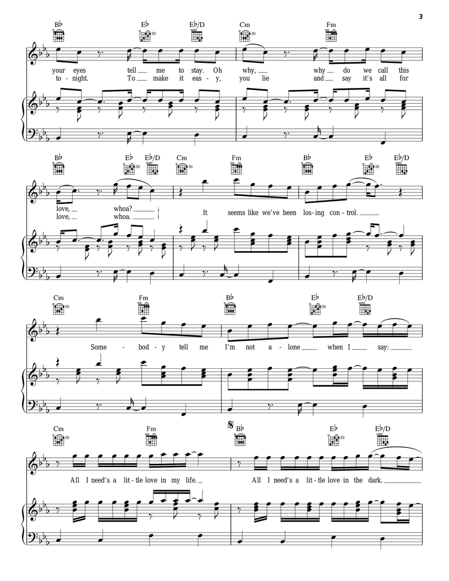 Me And My Broken Heart Piano, Vocal, Guitar scores gallery preview page 3