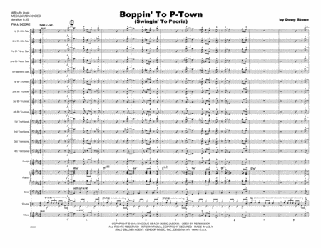 Boppin' To P-Town (Swingin' To Peoria) - Full Score