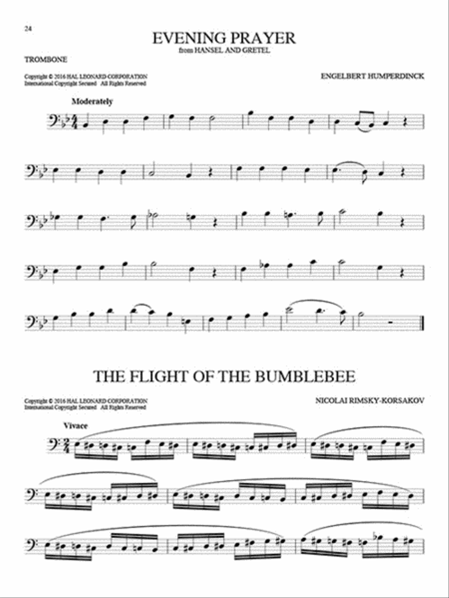 101 Classical Themes for Trombone Trombone Solo scores gallery preview page 4