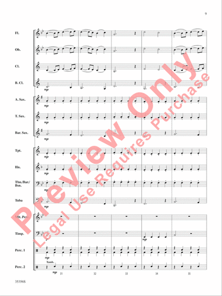 The Big Bang Theory (Main Title) Concert Band scores gallery preview page 10