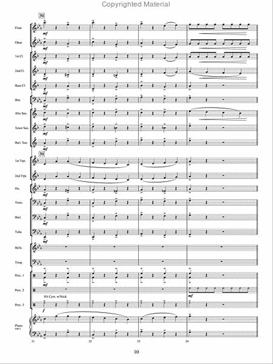 The Twelve Songs of Christmas Concert Band scores gallery preview page 9