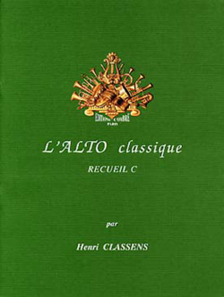 Book cover for L'Alto classique - Volume C