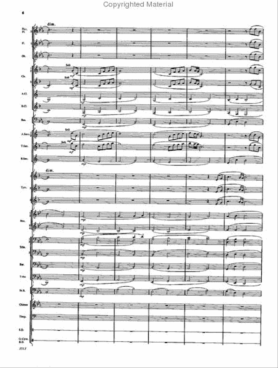 Fanfare and Ceremony Concert Band scores gallery preview page 5