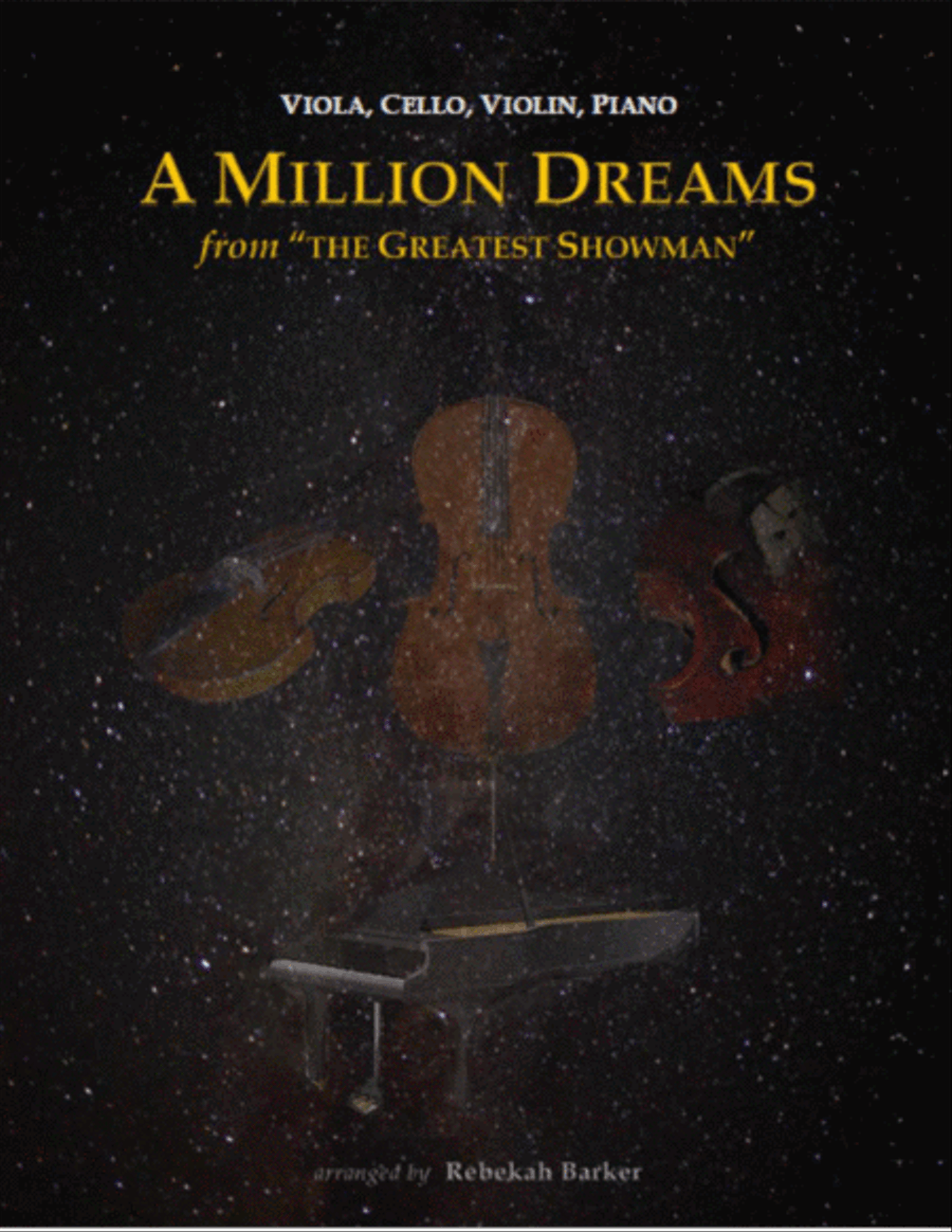 A Million Dreams Piano Quartet scores gallery preview page 1