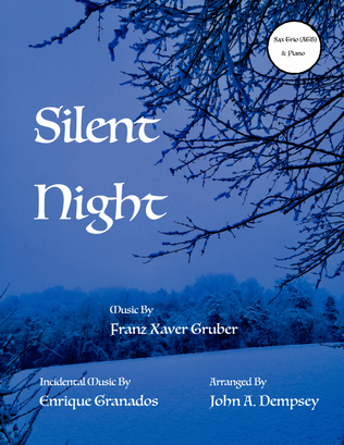 Book cover for Silent Night (Quartet for Alto Sax, Tenor Sax, Baritone Sax & Piano)