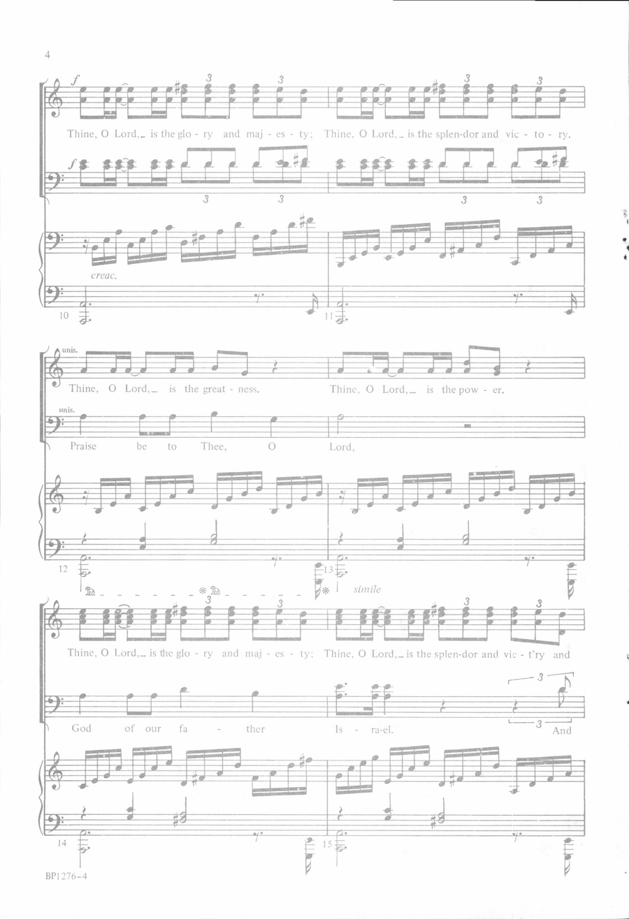 Thine, O Lord Thine, O Lord 4-Part scores gallery preview page 3