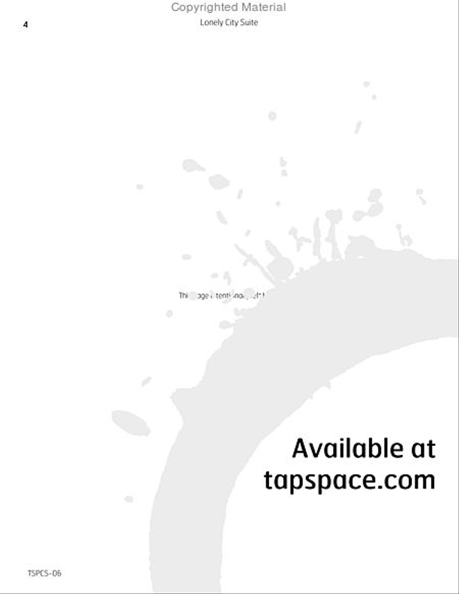 Lonely City Suite Lonely City Suite Percussion scores gallery preview page 5