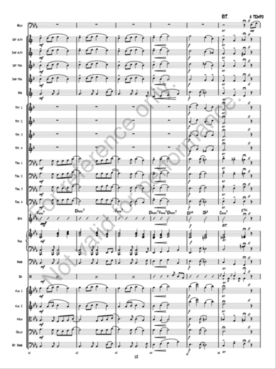 Still, Still, Still Still, Still, Still Jazz Ensemble scores gallery preview page 9