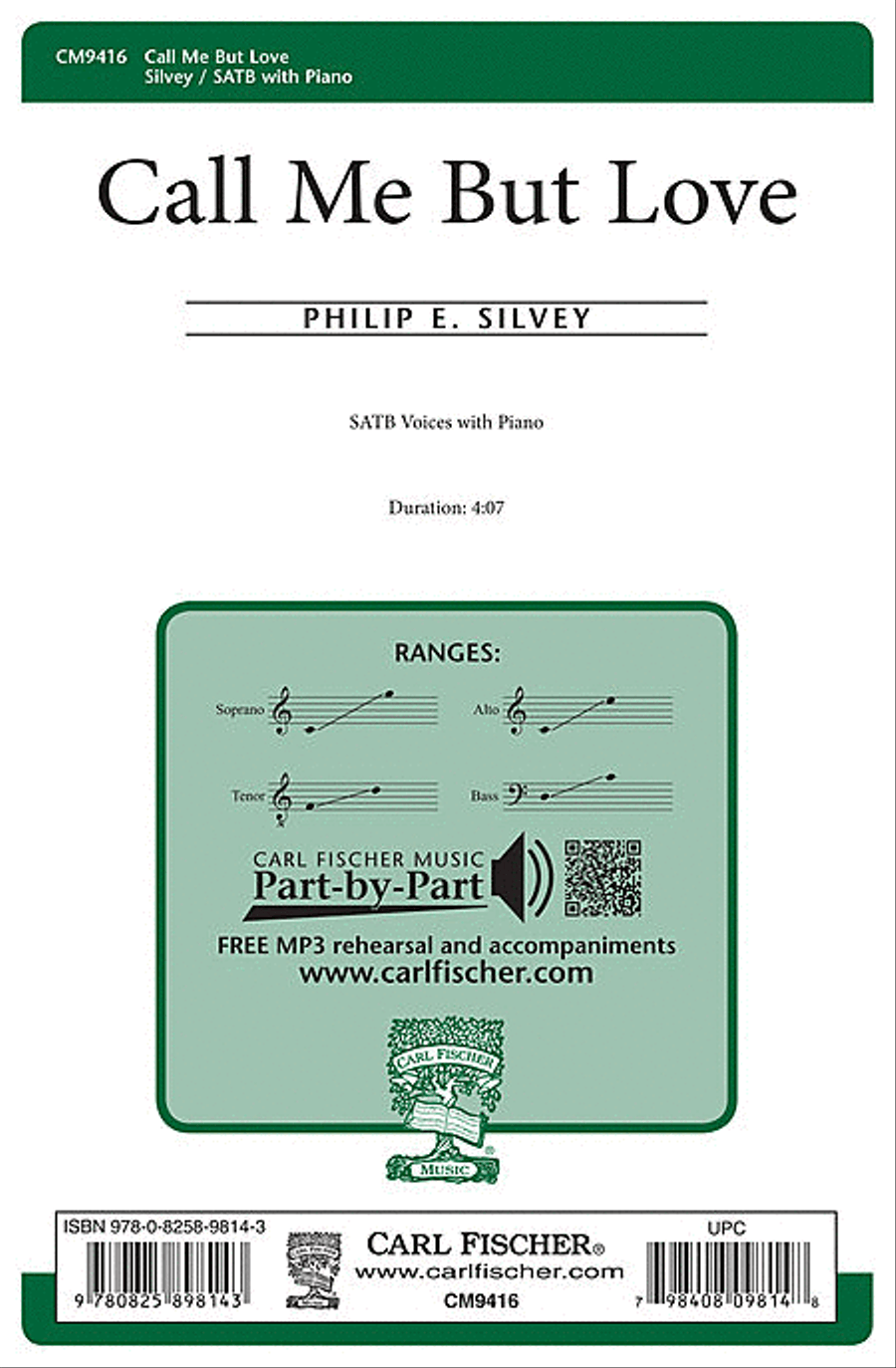 Call Me But Love 4-Part scores gallery preview page 1