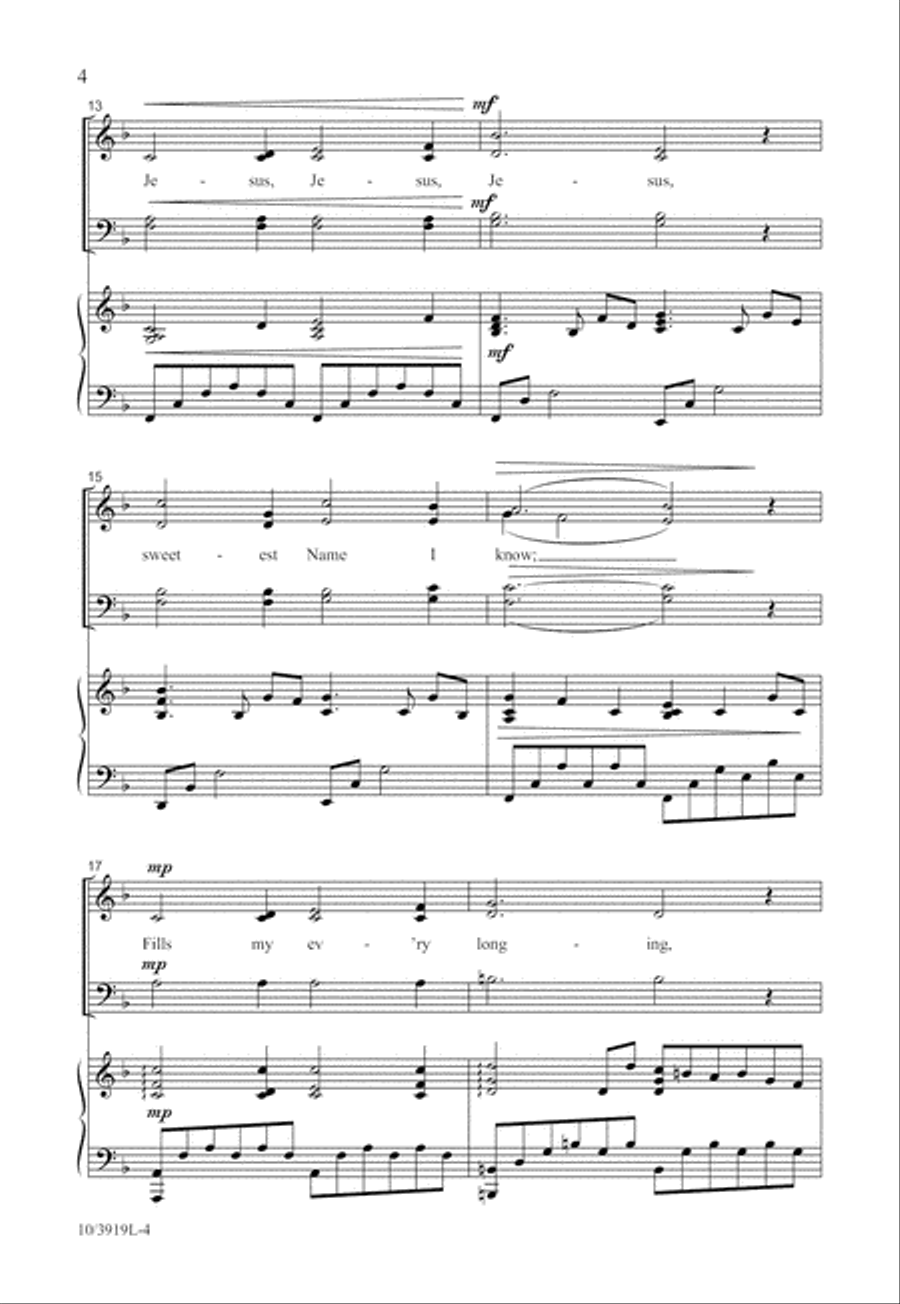 He Keeps Me Singing 4-Part scores gallery preview page 5