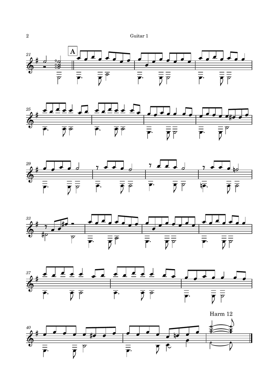 The Godfather (love Theme) Guitar scores gallery preview page 5