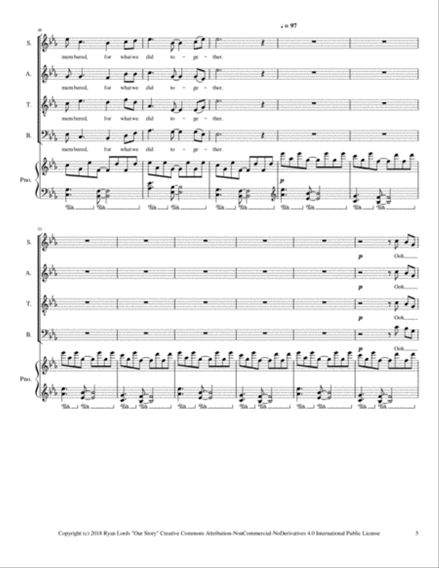 Our Story 4-Part scores gallery preview page 5
