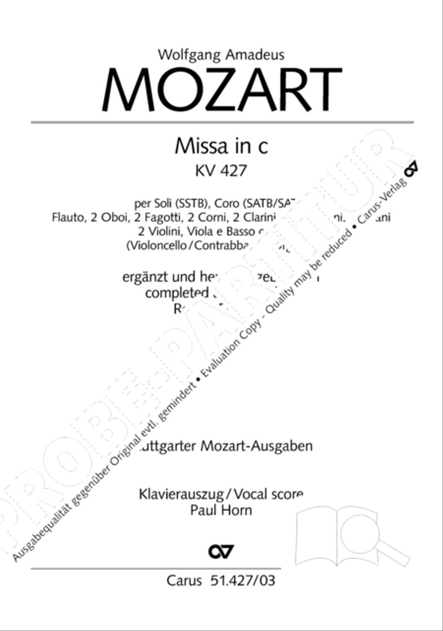 Mass in C Minor, K. 139/47a 