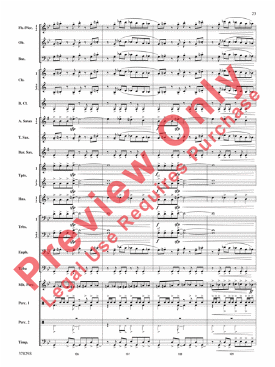 Vertigo Concert Band scores gallery preview page 24