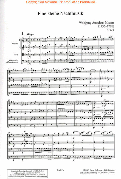 2 Serenades: KV 525/KV 388 Eine Kleine Nachtmusik/Serenade a 8 (Night Music) image number null