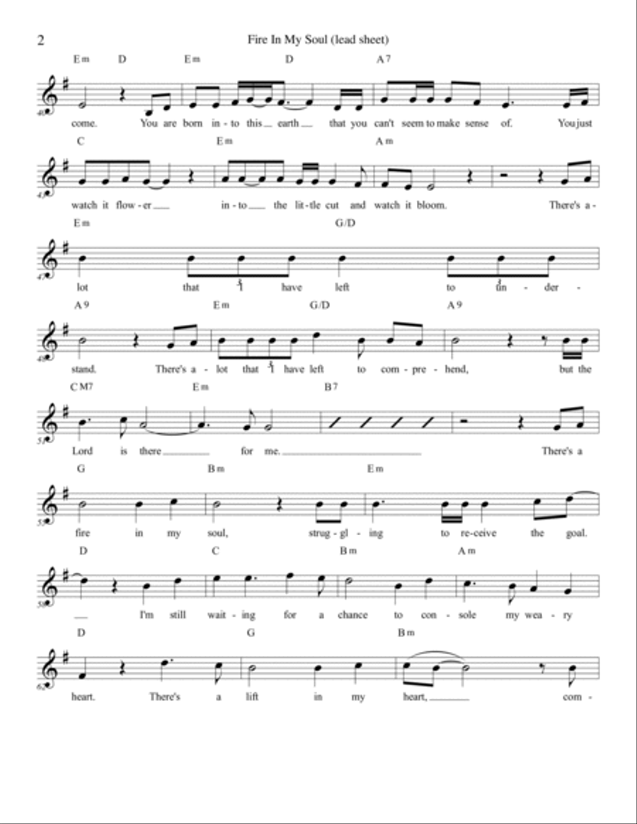 Fire In My Soul Voice Solo scores gallery preview page 2