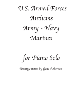 Book cover for Armed Forces Public Domain Anthems