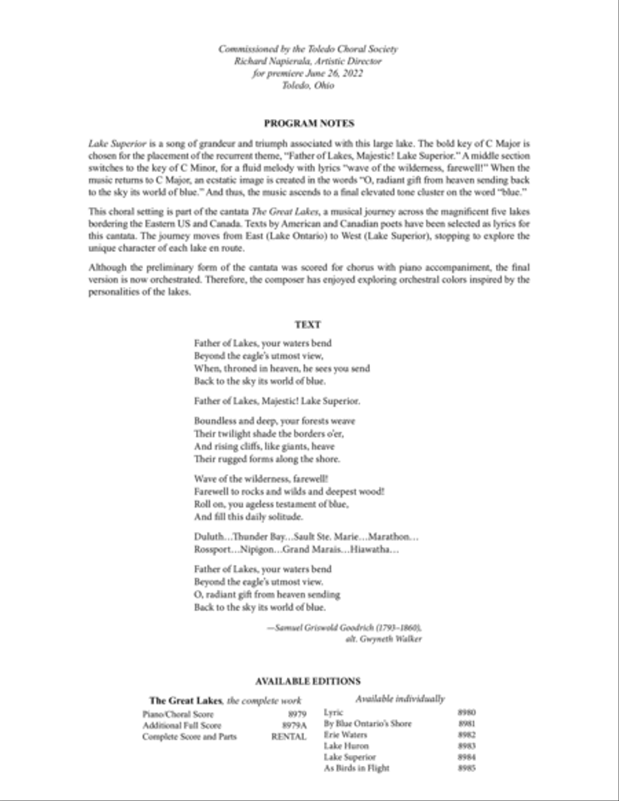 Lake Superior Divisi scores gallery preview page 2
