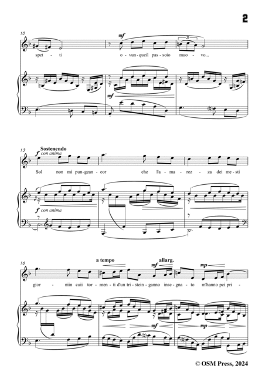 Donaudy-Luoghi Sereni E Cari,in F Major Voice scores gallery preview page 3
