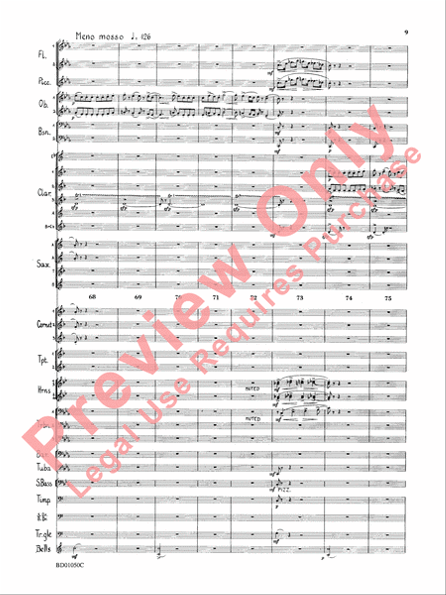 Trittico Concert Band scores gallery preview page 12