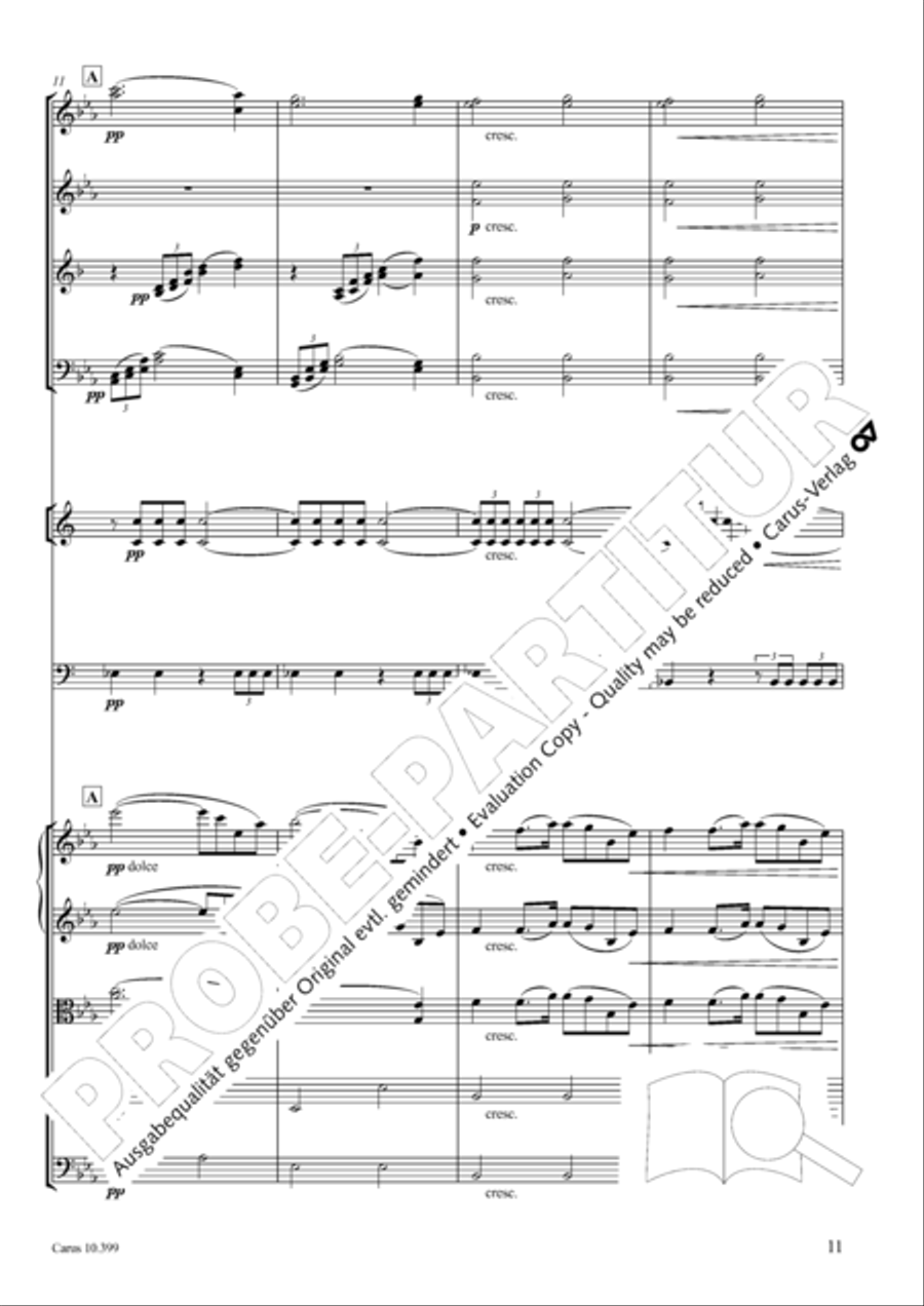 Schicksalslied, Op. 54 4-Part scores gallery preview page 12