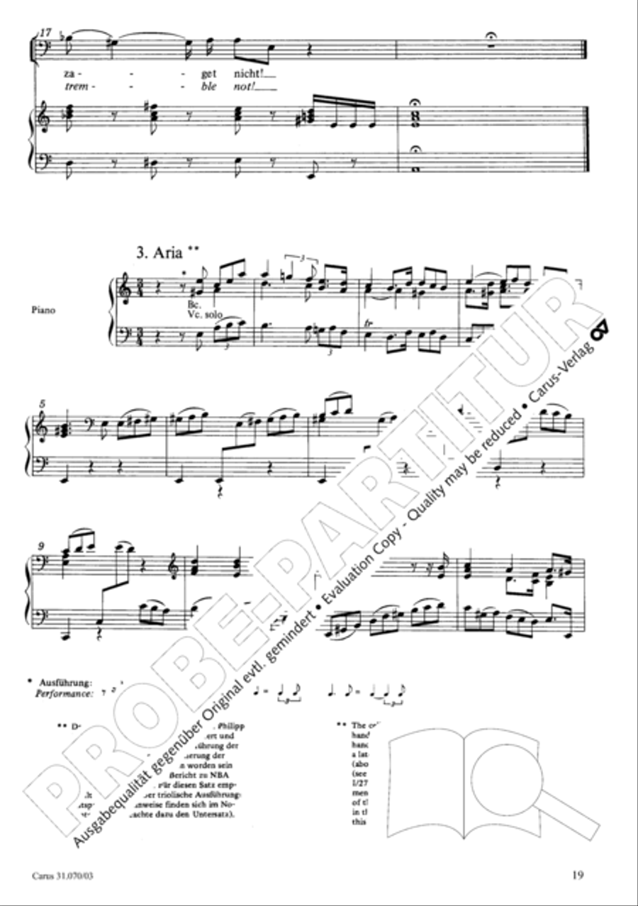 Watch now, praying, praying, watch now (Wachet! betet! betet! wachet!) 4-Part scores gallery preview page 23