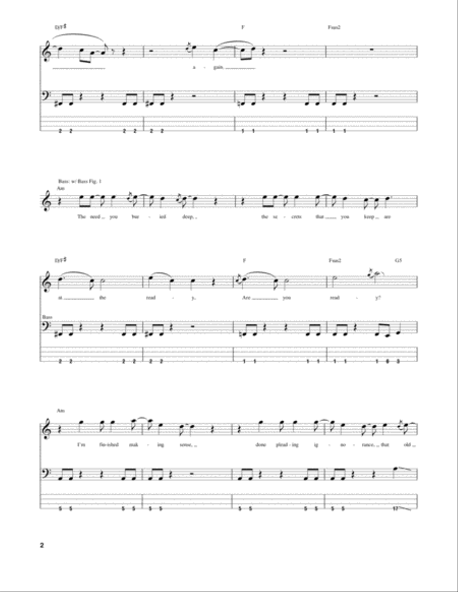 The Pretender Guitar Tablature scores gallery preview page 2