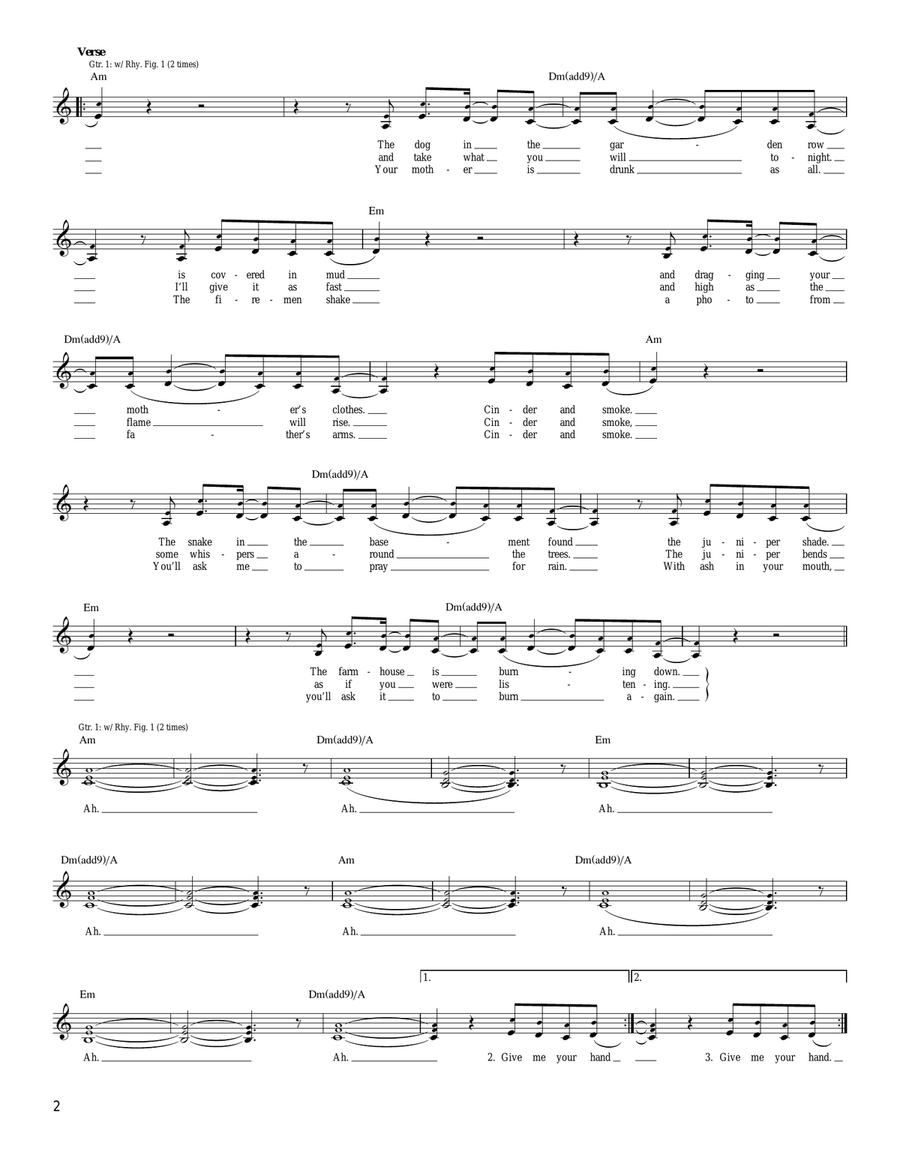 Cinder And Smoke Cinder And Smoke Acoustic Guitar scores gallery preview page 2
