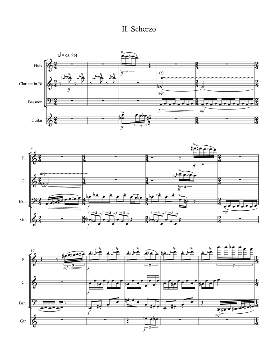 Quartet Small Ensemble scores gallery preview page 6