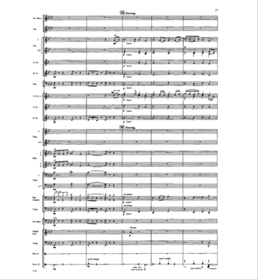 Where the River Flows Where the River Flows Concert Band scores gallery preview page 26