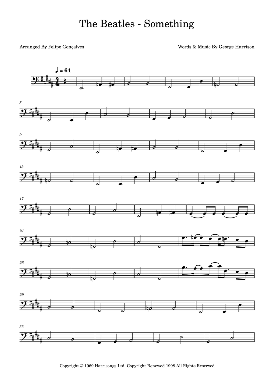 Something Something Double Bass scores gallery preview page 1
