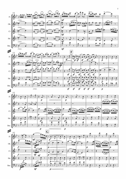 Tchaikovsky: Casse-Noisette:Nutcracker Suite Ouverture Miniature (Miniature Overture) - wind quintet image number null