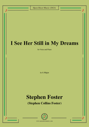 Book cover for S. Foster-I See Her Still in My Dreams,in A Major