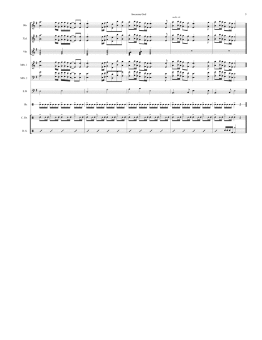 Awesome God Awesome God Chamber Music scores gallery preview page 5