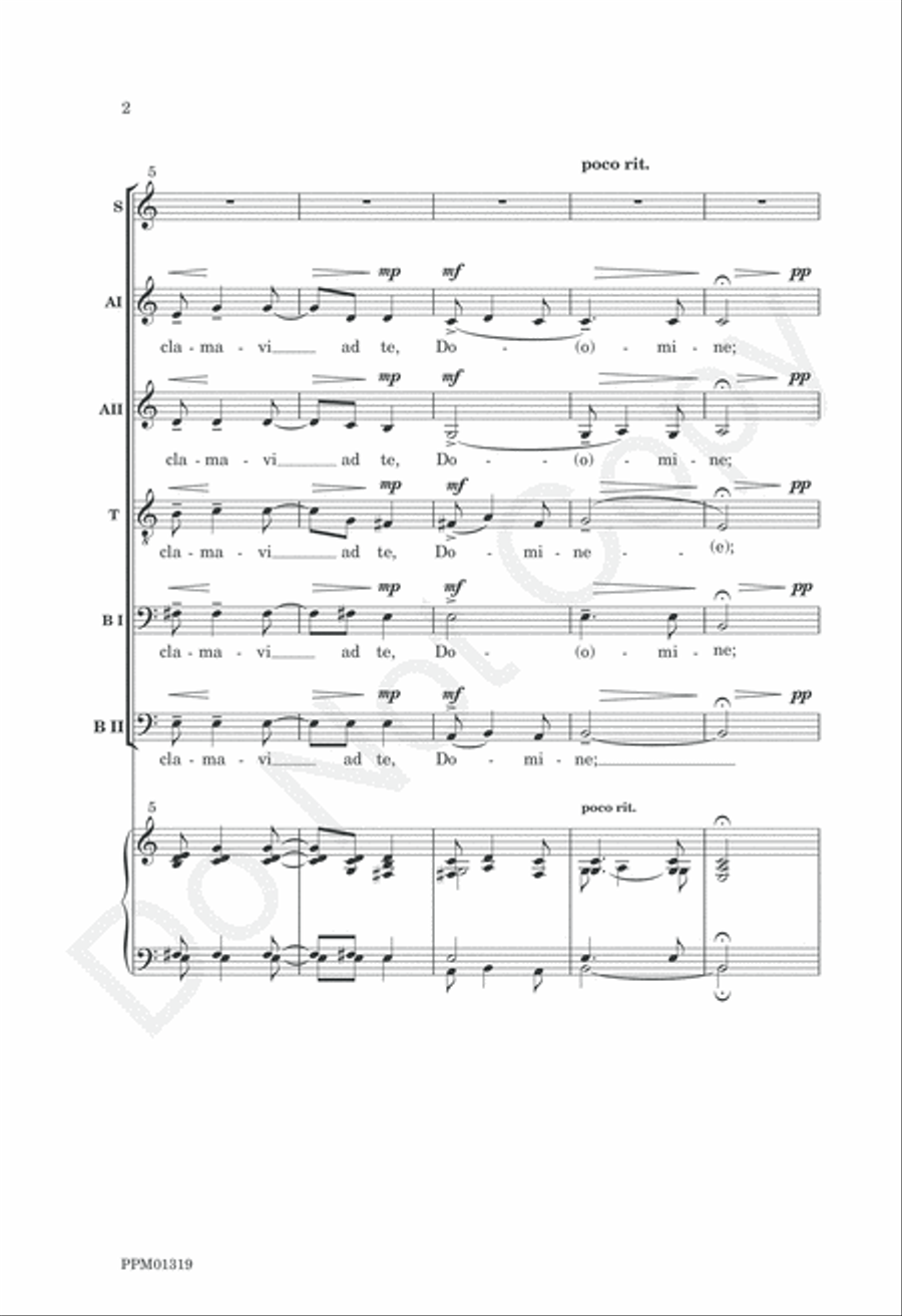 De Profundis A Cappella scores gallery preview page 5