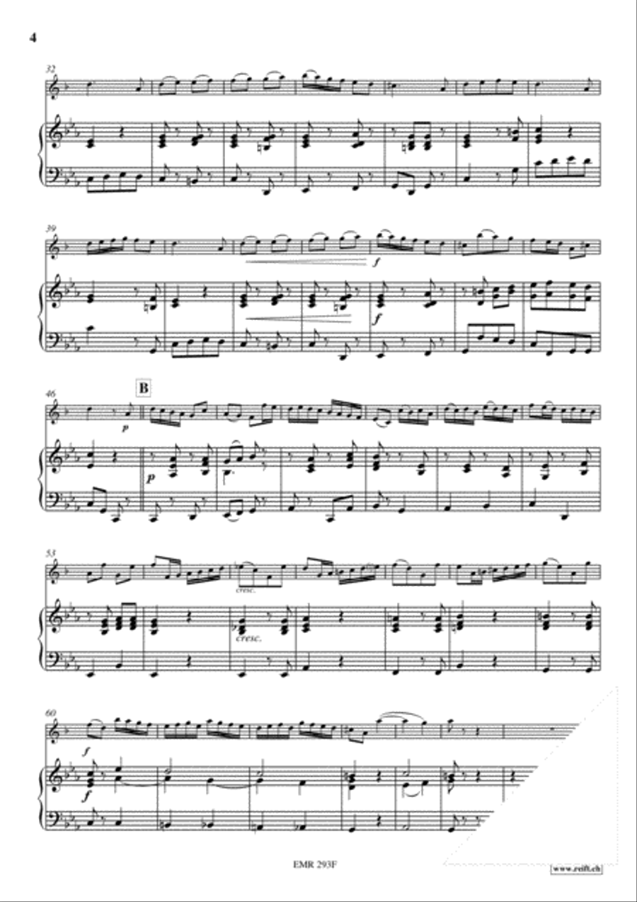 Andante & Allegro Spirituoso Tenor Saxophone scores gallery preview page 4