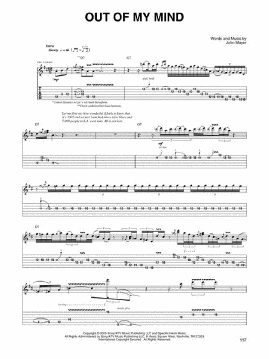 John Mayer Live John Mayer Live Acoustic Guitar scores gallery preview page 6