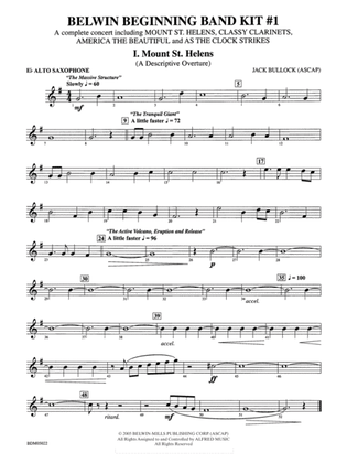 Belwin Beginning Band Kit #1: E-flat Alto Saxophone