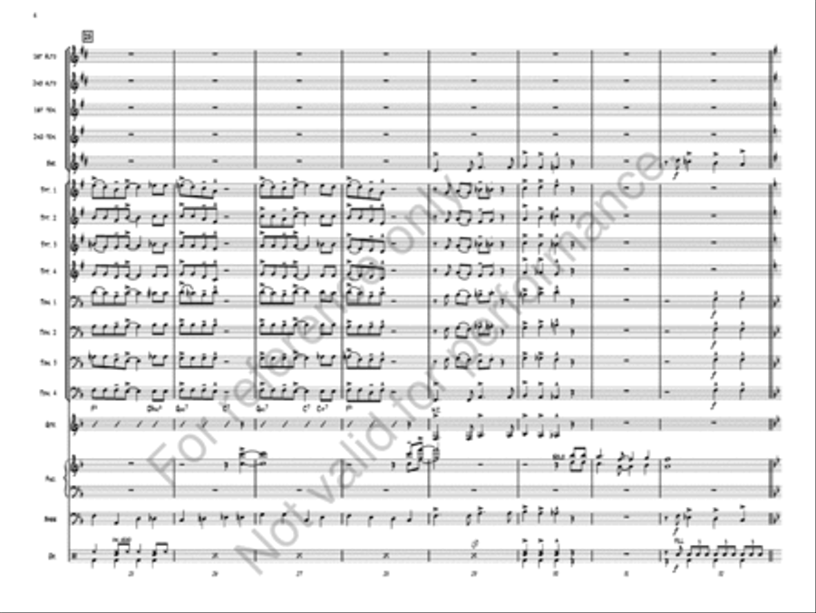 Happy Birthday Jazz Ensemble scores gallery preview page 6