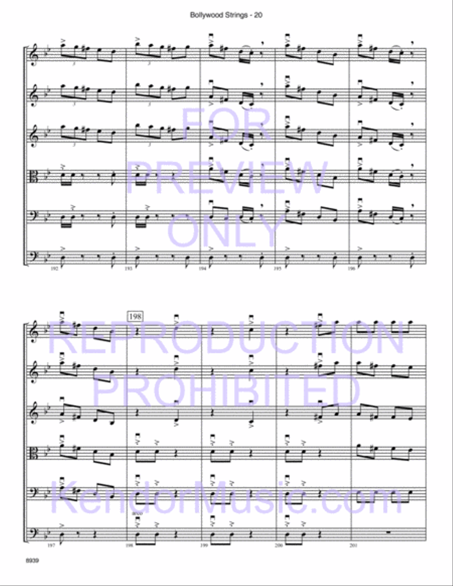 Bollywood Strings (Junior Edition) String Orchestra scores gallery preview page 21
