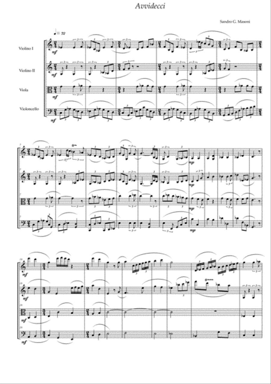 Avvidecci (score) image number null