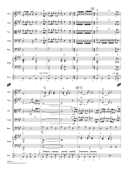 If You're Gonna Play in Texas (You Gotta Have a Fiddle in the Band) - Conductor Score (Full Score)