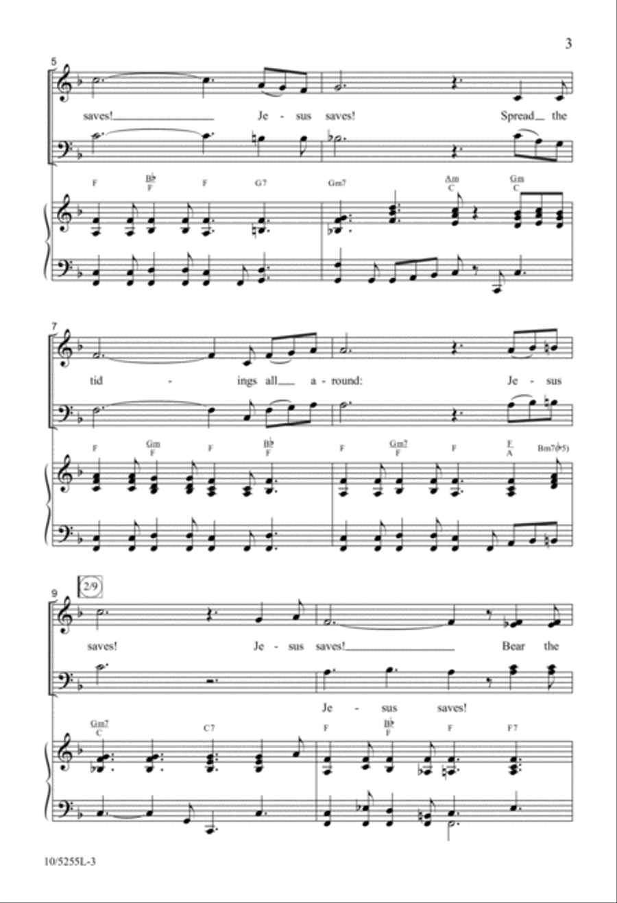 We Have Heard the Joyful Sound 4-Part scores gallery preview page 3