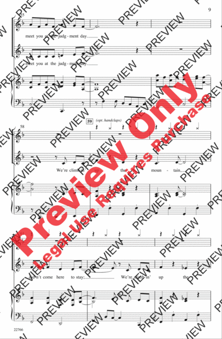 Climbing Up the Mountain 2-Part scores gallery preview page 9