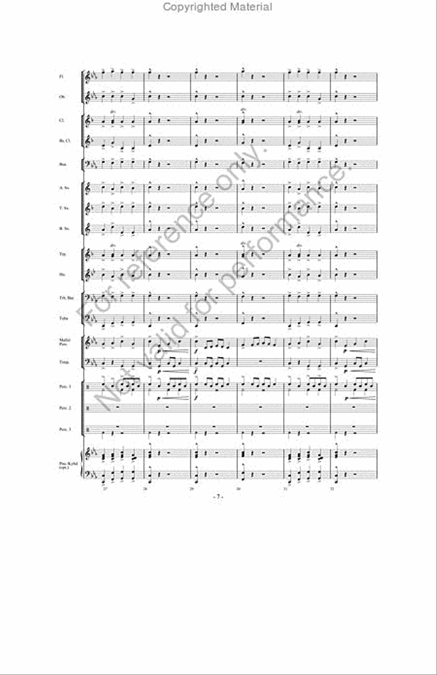 Creature Feature Concert Band scores gallery preview page 6