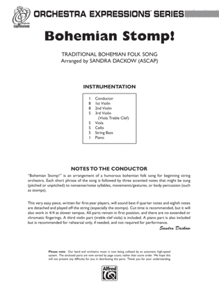 Bohemian Stomp!: Score